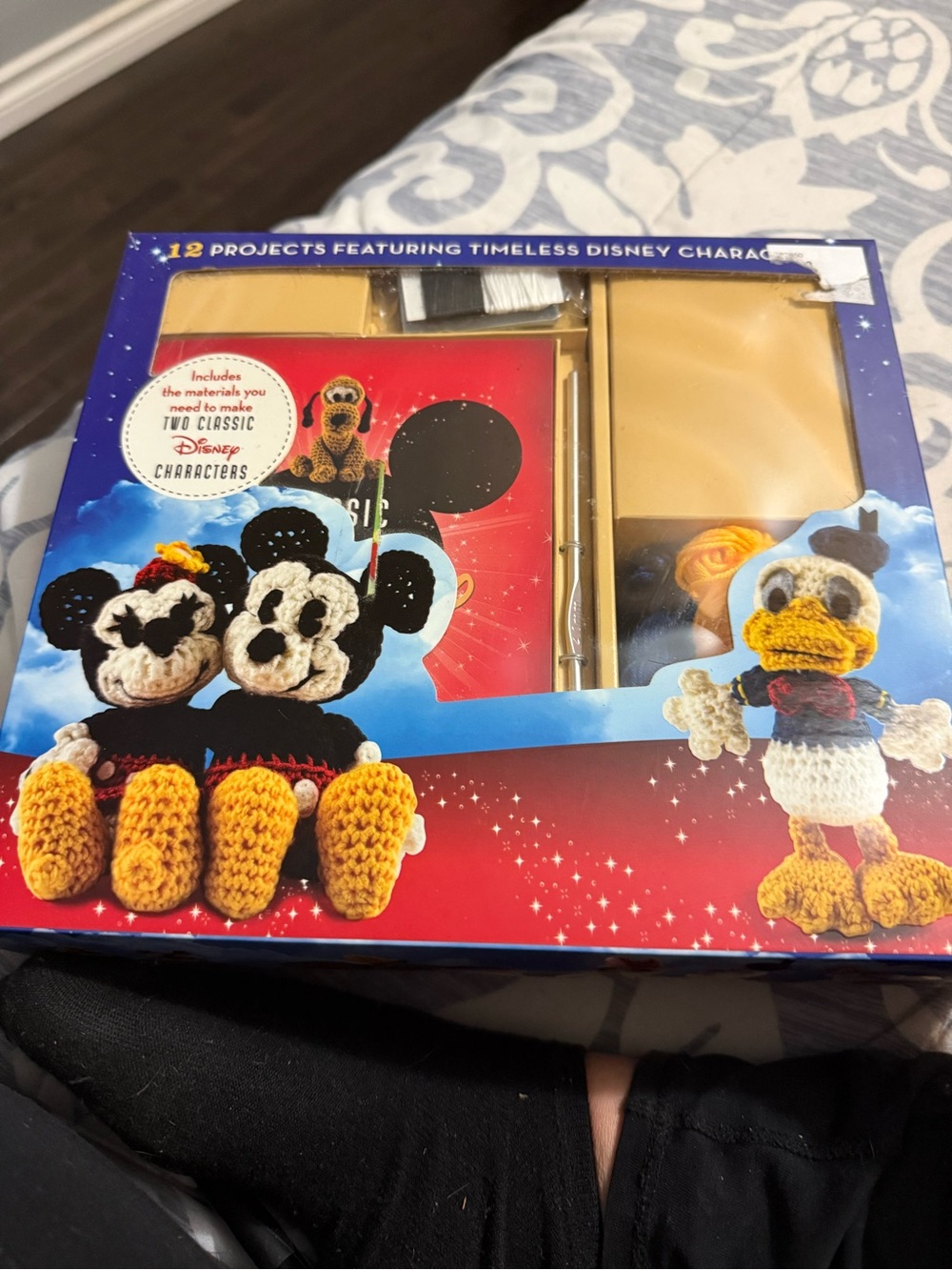 New- Disney Crochet Craft Kit — Yellow, Black, White & Blue Accents